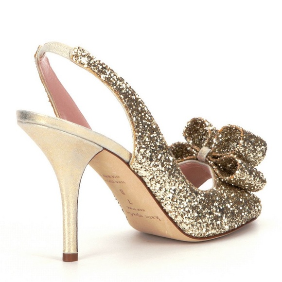 Kate Spade Charm Glitter Slingback Pump - Picture 6 of 7